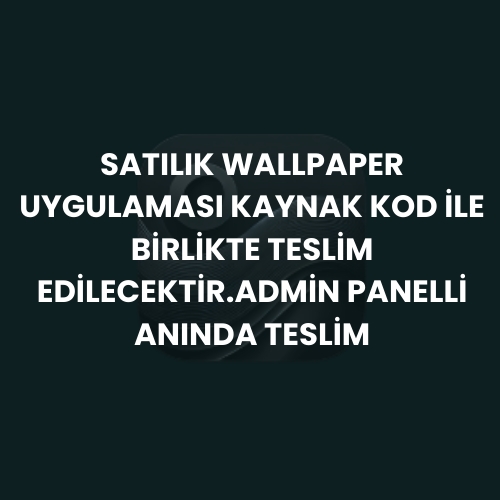  KONTROL PANELLİ WALLPAPER UYGULAMASI ⭐